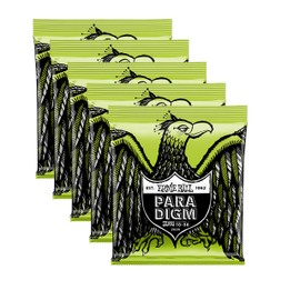 5 PACK Ernie Ball 2028 Paradigm Electric Guitar Strings, Regular Slinky 7-String 10-56