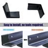 AFZZ Bed Frame Gash Protector Guards Black Bed Frame Corner