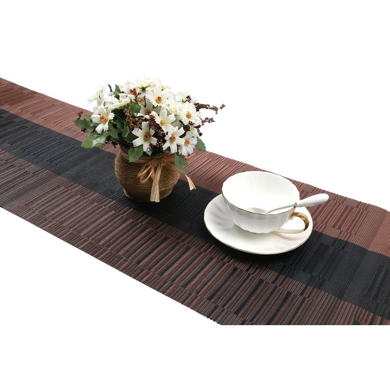 SHACOS Table Runners Woven Vinyl Table Mats 12x54 inch for