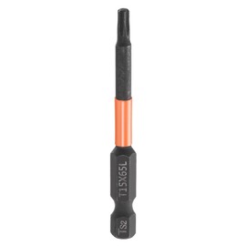 sourcing map T15 Torx Head Screwdriver Bit 2.56" (65mm) Long 1/4" Hex Shank Magnetic No Hole Tamper Proof 6 Point Star Screw Driver Drill Bits Phosphate S2 Steel Industrial Power Tools