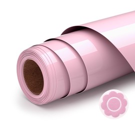 Ryebme Plotter Film Textile, 3D Puff Vinyl Film Plotter 10 inches x 6 ft Flex Film Plotter Textile for DIY T-Shirt, Easy to Cut for Fabric for Iron-On (Light Pink)