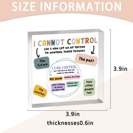 Desk Accessories for Women Psychology Motivational Inspirational Gifts for Coworker Friends Therapist Girly Boho Office Decor Mental Health Gift Cubical Therapy Home Desktop Decorations Acrylic Plaque