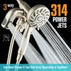 Aquadance High Pressure 156 Setting 14 Zone Shower Head &