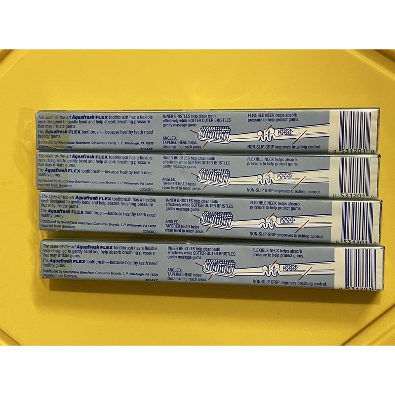 Aquafresh 4x Aquafresh Flex Toothbrush Full Soft Bristle Imported Germany