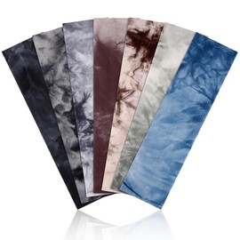 DiyJibb Headbands for Women Non Slip - 7PCS Fashion Sports Hair Bands for Women's Hair, Soft Cotton Cloth Stretchy Headbands for Women for Workout Yoga Running