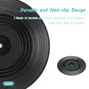Kinsinder Pack of 6 Retro Vinyl Record Coasters, Non-Slip Rubber