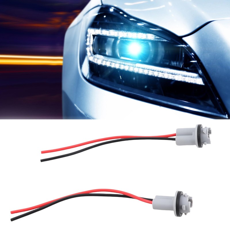 Pigtail Light Socket T15 Lamp Holder with Harness for T10