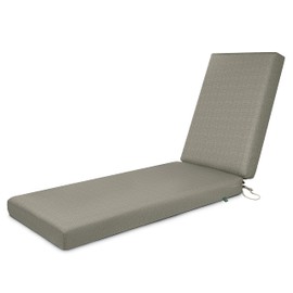 Duck Covers Weekend Water-Resistant Outdoor Chaise Cushion, 72 x 21 x 3 Inch, Moon Rock, Outdoor Seat Cushions