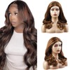 Creuost Body Wave Wig 4X1 T-Part Lace Frontal Human Hair