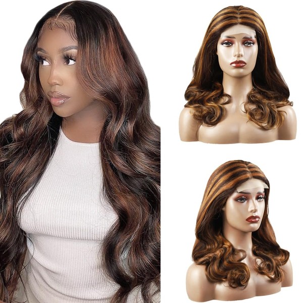 Creuost Body Wave Wig 4X1 T-Part Lace Frontal Human Hair