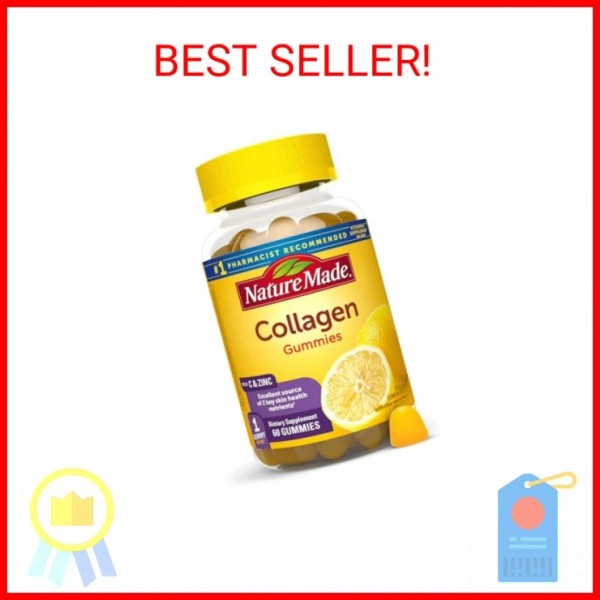 Nature Made Collagen Gummies with Vitamin C, Zinc and Biotin,