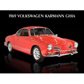 1969 Volkswagen Karmann Ghia NEW METAL SIGN: Mint Restoration!