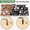 Bemaka 60PCS Threaded Inserts for Wood, 1/4-20 x 3/4" Furniture