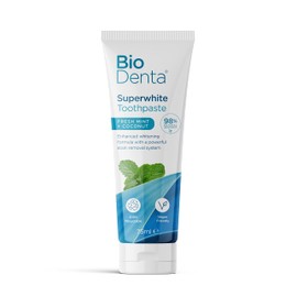 BioDenta Whitening Toothpaste Coconut + Mint, 75 ml - 98% Natural Vegan, Vegetarian and Halal Friendly. Free from SLS, PEG & Parabens