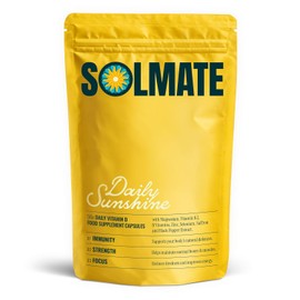 Solmate Vitamin D 1000 IU with Vitamin K2 MK-7, Magnesium, Zinc & Saffron | 10 Nutrient Daily Vitamin D3 Complex | 56 Capsules, 28 Day Supply | Made in the UK | Non-GMO