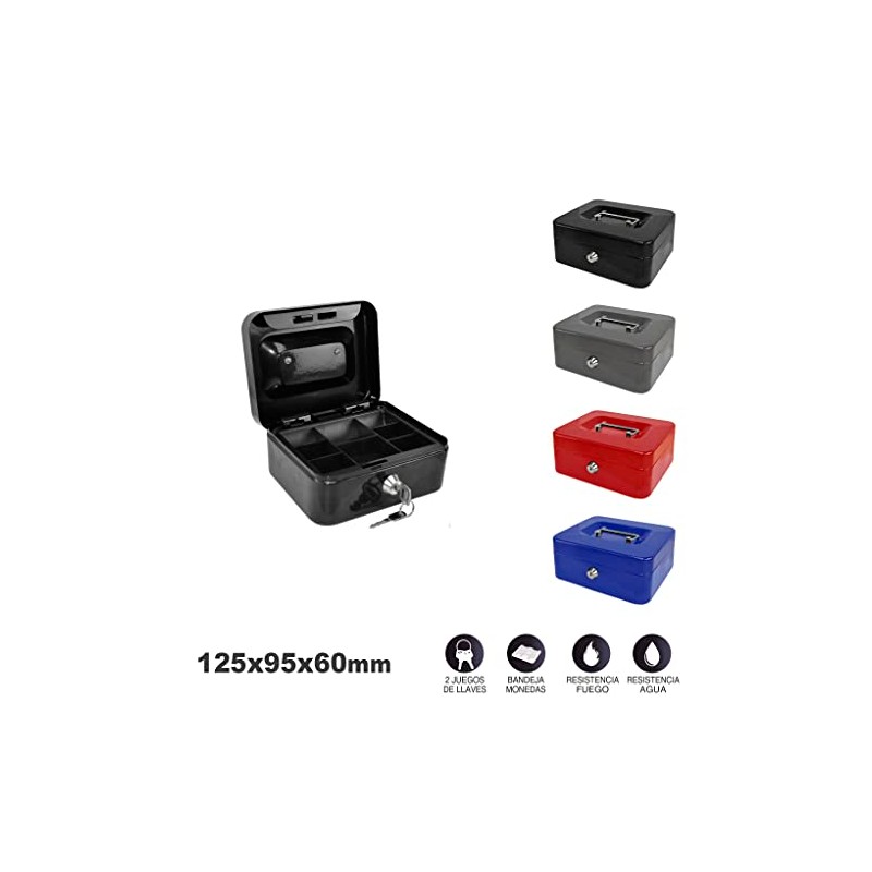 CRISCOLOR Cash Box Black 125 x 95 x 60 mm