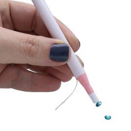 The Beadsmith Crystal FX Positioner Pencil – Hot FX – 6 Inches, 3 Pieces – Waxed Tip Tool for Working with Crystals, Rhinestones, Seed Beads, Flat Back Stones, Diamond Painting & Nail Art