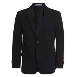 Van Heusen Big Boys' Flex Stretch Suit Jacket, Black, 12