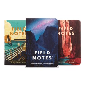 Field Notes National Parks Series (Series A 3-Pack - Yosemite, Acadia, Zion)
