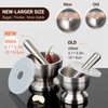 Tera 18/8 Stainless Steel Mortar and Pestle with Brush Spice