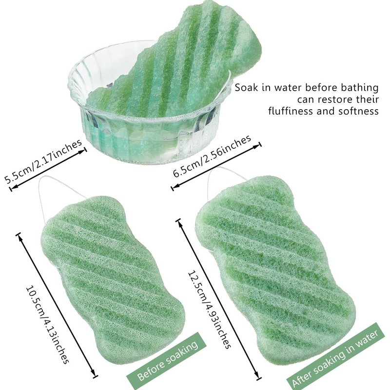 Konjac - Esponja de baño y ducha (8 unidades)