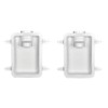 Dundas Jafine DRB4XZW Recessed Dryer Vent Box, 4", White (Pack