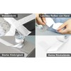 BOMEI PACK 6-Pack Heavy Duty Duct Tape, White Tape 2