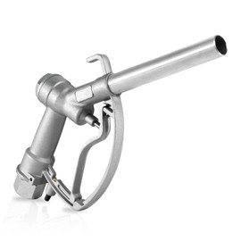 KONA TOOLS KTNZLW100 1 inch NPT Nozzle, Manual Straight Fuel Nozzle with Swivel, (Works with Manual & Electric Pump) Up to 15 GPM, Max 50-PSI, 1" NPT Fuel Nozzle