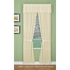 Today's Curtain, Orleans Scallop Curtain, Ecru Valance, 60" W x