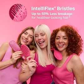 Wet Brush Cepillo desenredante para hombres, color negro, estimula el cuero cabelludo y la barba para un cabello más completo, más fuerte y saludable.