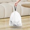 120 Counts 1.6 Gallon Mini Drawstring Trash Bags, Small Garbage