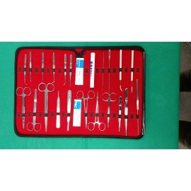 CynaMed USA 36 PC MEDICAL STUDENT DISSECTION KIT SURGICAL INSTRUMENT KIT W/SCALPEL BLADE #15