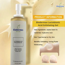 BIODERMAX LACTOBIONIC ACID EXFOLIATING GEL RADIANT SKIN 150ML Organic
