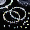 Highergo 800 Pieces Crystal Rondelle Glass Beads Faceted Rondelle Beads