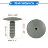 VekAuto 20 Pcs Plastic Rivet, 32x30mm Bumper Retainer Fastener Clips