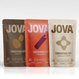 JOVA Smoothie Sampler Pack | Includes Mocha, Cinnamon & Vanilla Cream | 25g Protein | Gluten-Free, Non-GMO, No Added Sugar | Easy, Tasty & Healthy Shake Kit | 6-Pack