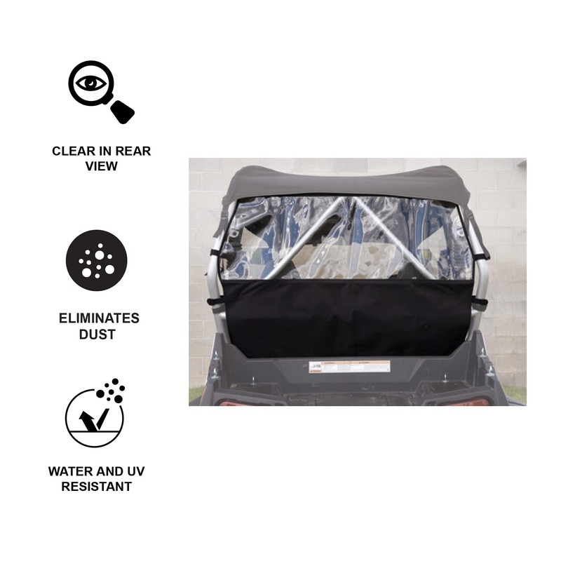 Tusk UTV Rear Window - Fits: Honda Pioneer 500 2015-2019