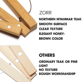 ZORR Set of 2 21 cm Magnetic Poster Rails, A4, Teak Picture Frame for Wall Pictures, Photos, Poster Strip, Wooden Frame, Picture Strip, Clamp Strip