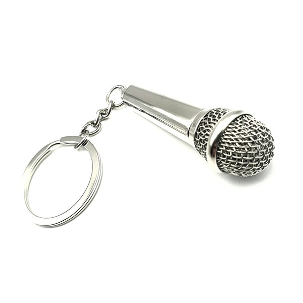SNS Components Karaoke Microphone Keyring with Microphone and Singer Heavy