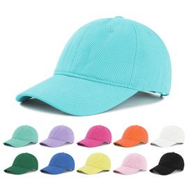 American Trends Baseball Cap for Women Cute Hats for Women Ponytail Golf Tennis Hat Youth Running Workout Hat Light Blue Sky Blue Hat