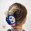 Blue-Haired Girl Double-Sided Claw Hair Clips, Durable Plastic for Women