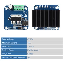 DiGiYes BTS7960 43A H Bridge High Power Motor Drive Module Smart Car Driver Module