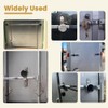 4 Pack Hidden Shackle Padlock Keyed Alike Heavy Duty Trailer