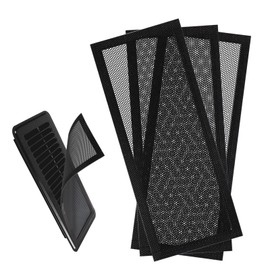 Magnetic Vent Cover 4 Pack, Floor Vent Covers for 4"x 10" Air Vent Mesh Covers, Vent Screen Covers for Home Wall Ceiling Floor, Magnetic Floor Register Mesh Catches Debris Hair Insect Vent Filters