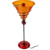 GURU SHOP Kokopelli Kada L Orange Fibreglass Table Lamp 60
