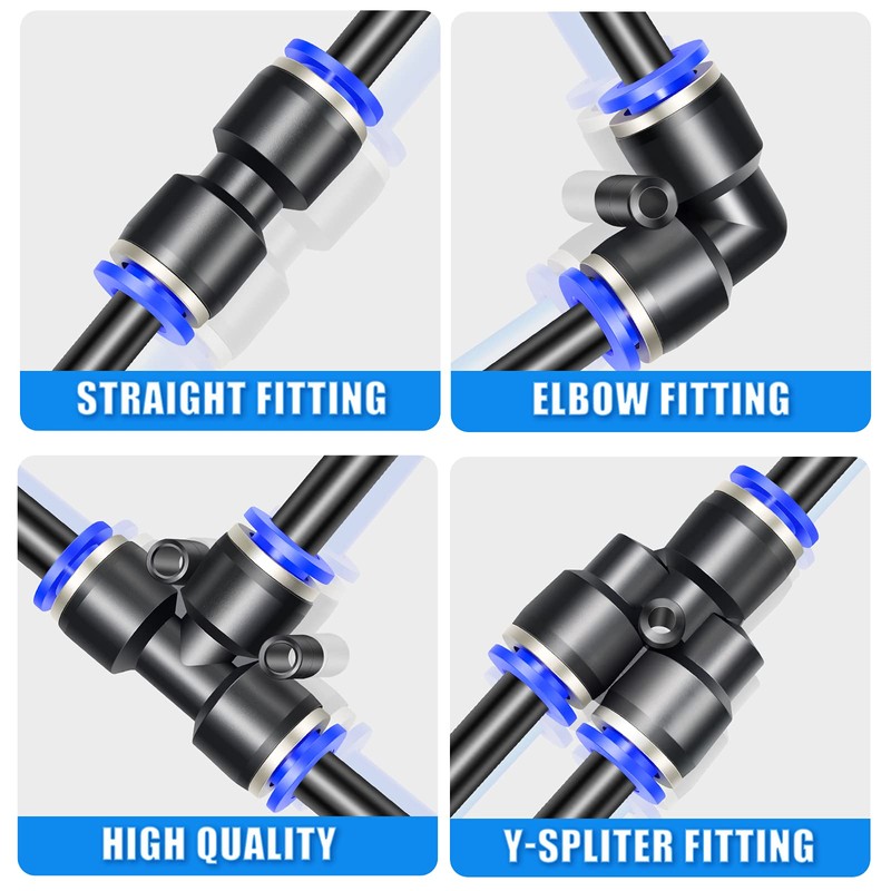 ERGAOBOY 40 pieces 6 mm AD push to connect fitting