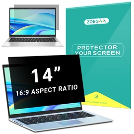 ZOEGAA 2-Pack Laptop Privacy Screen 14 inch Laptop Privacy Screen Filter for 16：9-Laptop Screen Privacy Shield Anti Glare Blue Light