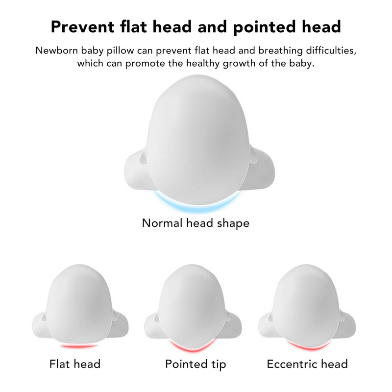 Baby Head Shaping Pillow Prevent Flat Head Cartoon Pattern Soft