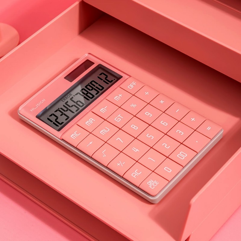 NUSIGN Calculator Widescreen Dual Power Supply School Student Teaching Stationery