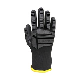 Carhartt Men's Thermal Knuckle Guard Nitrile Glove, Grey Black, Large